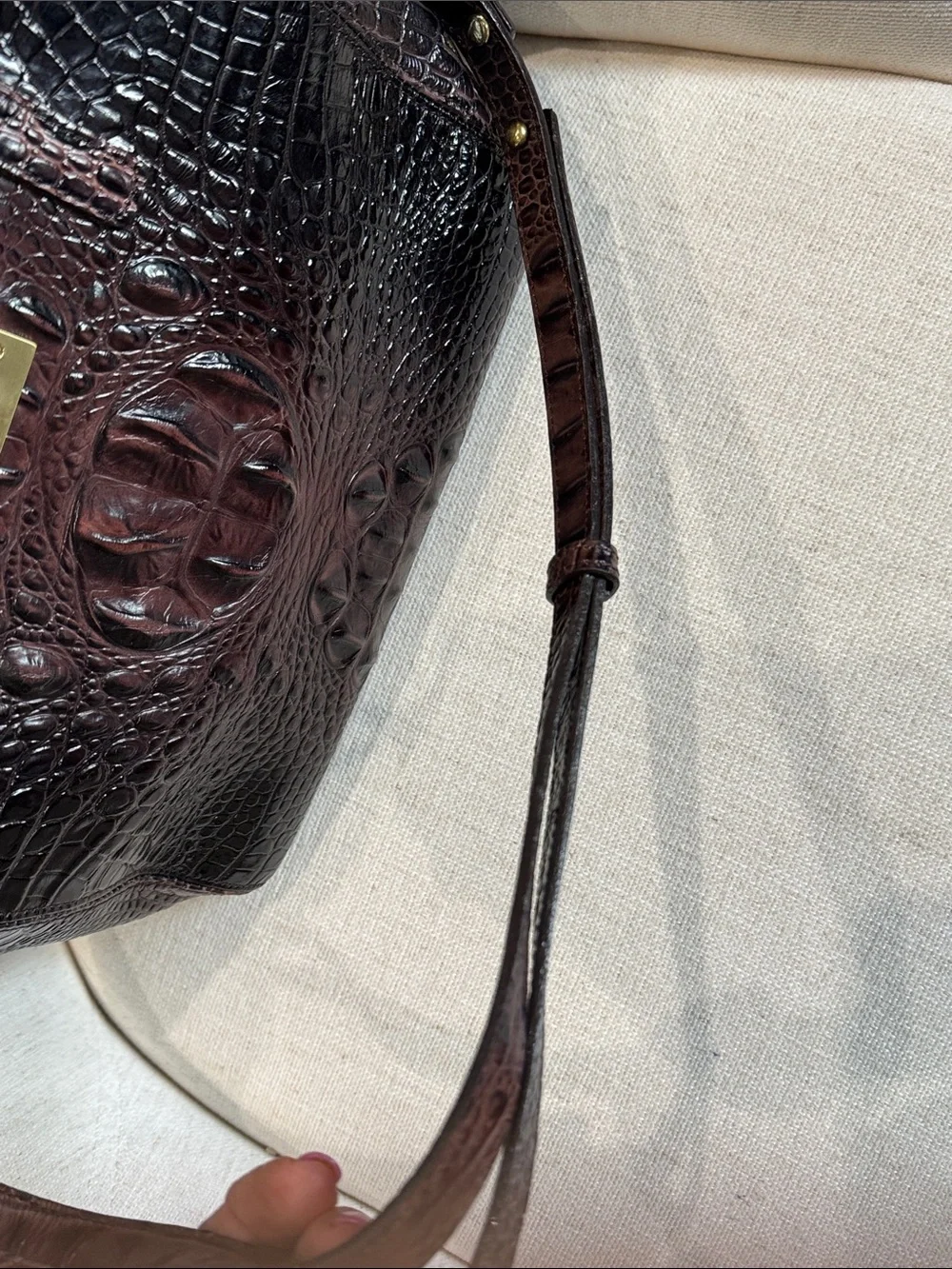 Brahmin structured satchel